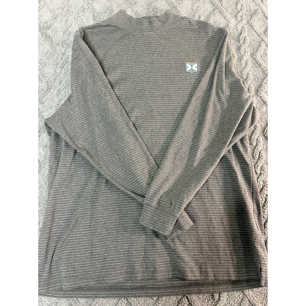Bobby Jones Mock Neck Long Sleeve Shirt | Men's L | 100% Peruvian Pima Cotton